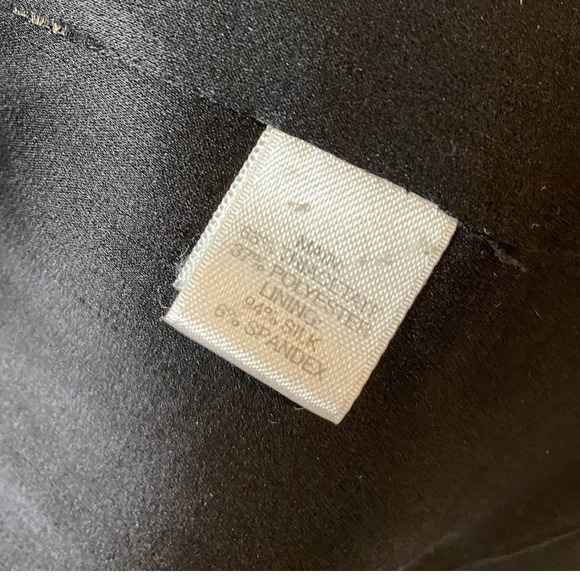 St. John Caviar Women's Small (4) Black Skirt Suit Silk - Picture 3 of 8